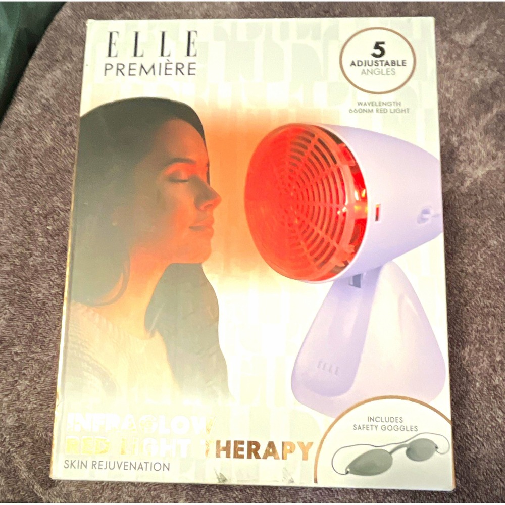 ELLE PREMIÈRE InfraGlow Red Light Therapy Device Pain Relief Skin 5 Settings